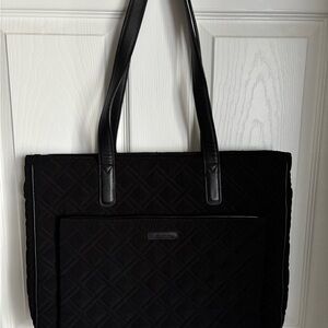 Black Quilted Vera Bradley Tote Bag